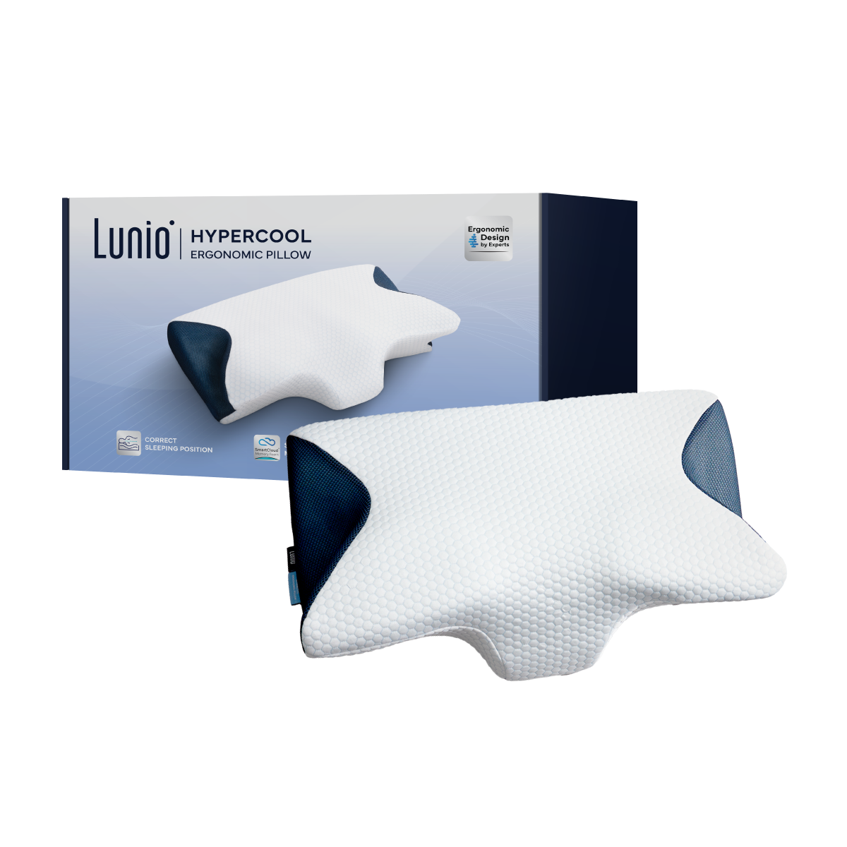 หมอนสุขภาพ ทรงผีเสื้อ LUNIO HYPERCOOL ERGONOMIC PILLOW_0